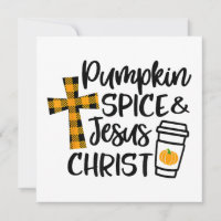 Bonjour automne épice de citrouille & Jésus-Christ