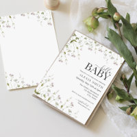 Bonjour Baby Boho Fleur sauvage Baby shower floral