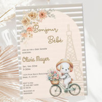 Bonjour Bebe French Paris Baby shower Chien Chien