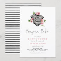 Bonjour Bebe Paris Baby shower Fleurs roses frança