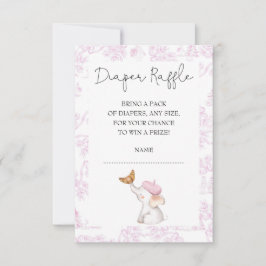 Invitation Bonjour Bebe Romance Fille Française Tirage au Sor