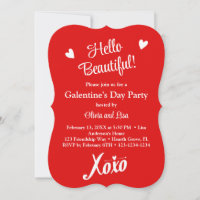 Bonjour Belle ! Fête de la Saint-Valentin Red XOXO