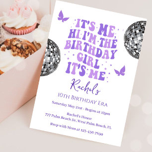 Invitation Bonjour C'est moi dans mon anniversaire