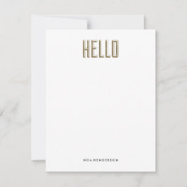 Invitation Bonjour Gem papeterie personnelle