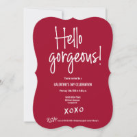 Bonjour magnifique Galentine's Day xoxo Rouge pers