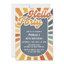 Bonjour Quarty Retro Sun Super Wave Anniversaire