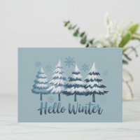 Bonjour Saison Hivernale Vibes Arbres Flocons de N