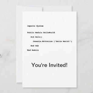 Invitation Bonjour salutation geek du monde