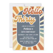 Bonjour Trente Retro Soleil Super Vague Anniversai