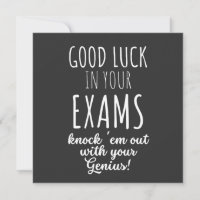 bonne chance à vos examens