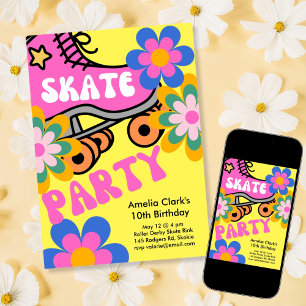 Invitation Bonne fête de patinage