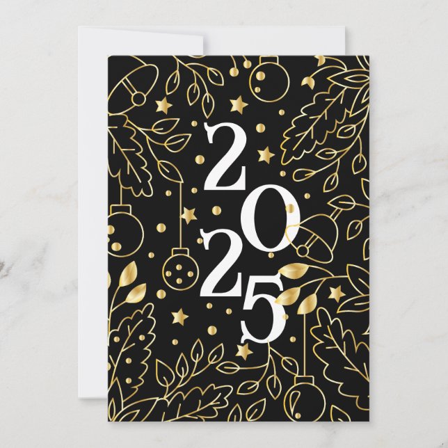 Invitation Bonne fête du Nouvel An (Devant)