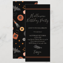 Bonne Halloween Costume Anniversaire Fête Invitati