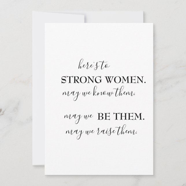 Invitation Bonne Journée internationale de la femme (Devant)