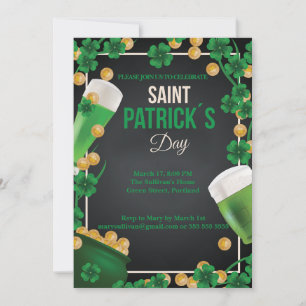 Invitation Bonne St Patrick's Celebration Green Beer Paddy