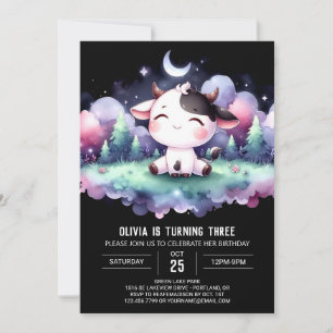 Invitation Bonne vache numérique anniversaire