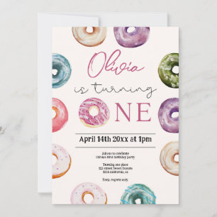 Invitation Bons mignons 1er anniversaire, Soins sucrés pour b