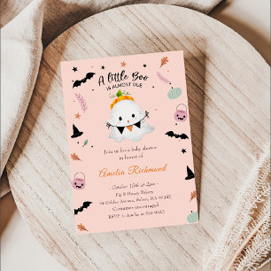 Invitation Boo Baby shower Notre Petit Boo A Presque Dû