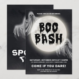 Invitation Boo Bash, parti d'Halloween