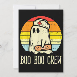 Invitation Boo Boo Équipement Infirmière Halloween Pour Infir