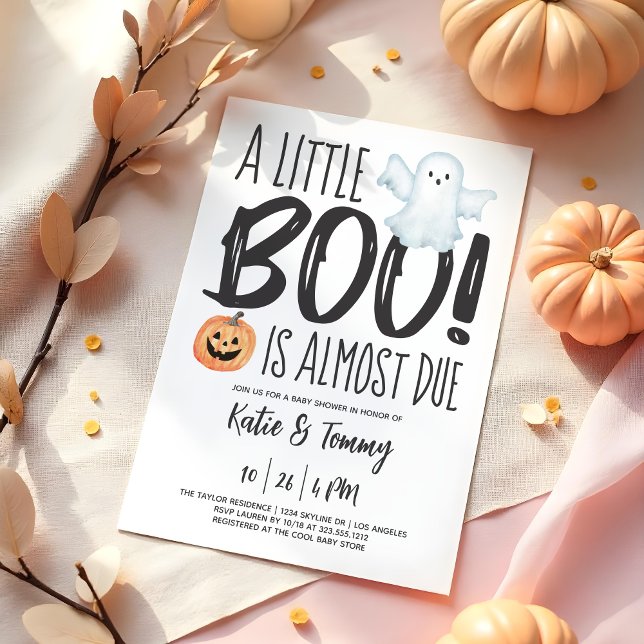 Invitation Boo Ghost Jack O'Lantern Baby shower d'Halloween (Créateur téléchargé)