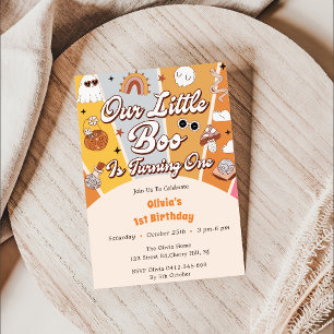Invitation Boo Premier Anniversaire Notre Petit Boo En Tourne