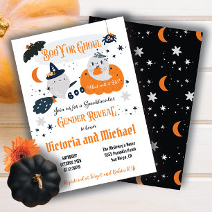 Invitation Boo Y ou Ghoul Halloween Baby shower de révélation