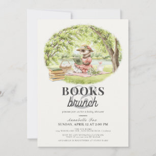 Invitation Books & Brunch Baby shower Ferret