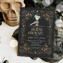 Invitation Boos Et Booze Adulte Halloween Parti Gothique