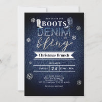 Boots Denim Bling Christmas Church Brunch Party