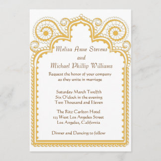 Invitation Bordure dorée