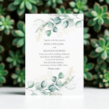 Botanique Eucalyptus Rustique Boho Mariage de verd