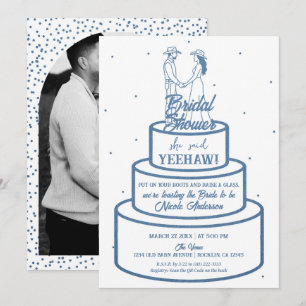 Invitation Bottes Amour & Crème au Beurre Denim Mariage Occid