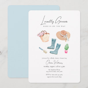 Invitation Bottes de pluie de jardinage cultivées localement 