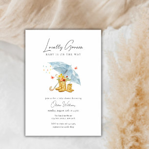 Invitation Bottes de pluie parapluie Fleur en fleurs Cadeau d