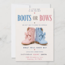 Bottes ou Rubans Révélation du Sexe Code QR Rose o