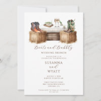 Bottes Rustiques Et Brunch Mariage Bubbly