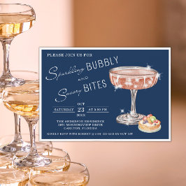 Invitation Boubbly pétillant et bouchées salées Happy Hour