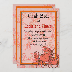 Invitation Bouche de crabe du Sud