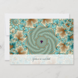 Invitation Boucles feuillues fractées