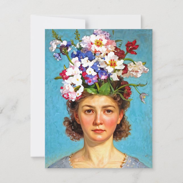 Invitation "Bouffant en fleurs" Anna - Art & Floral Society (Devant)