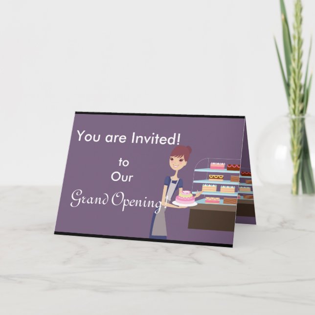 Invitation Boulangerie/pâtisserie 4 Design (Devant)