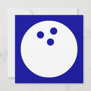 Invitation boule de bowling : couleur personnalisable