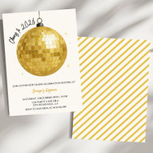 Boule de Disco Champagne Nouvel An 2026