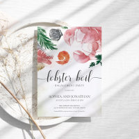 Boule de homard Aquarelle Simple Engagement Party