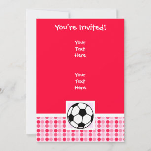 Invitation Boule de soccer mignonne
