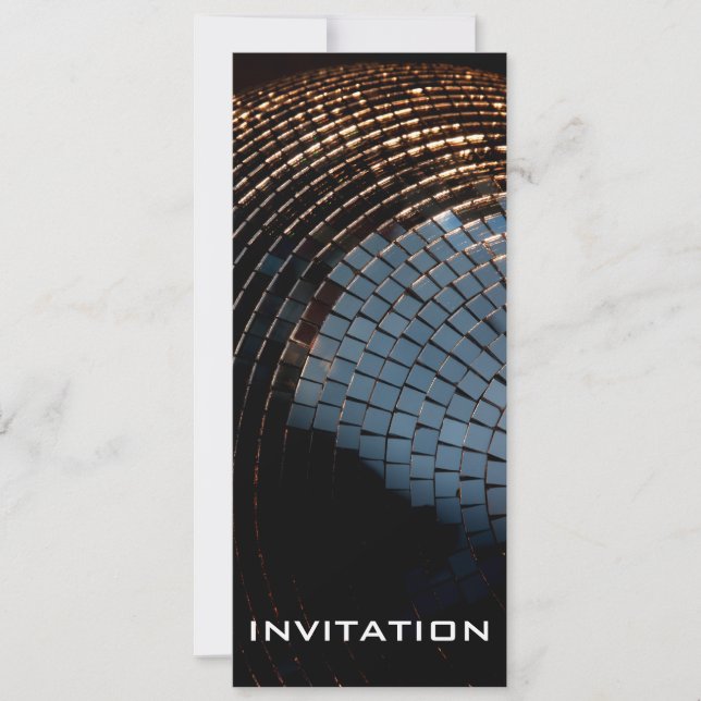 Invitation Boule Disco (Devant)