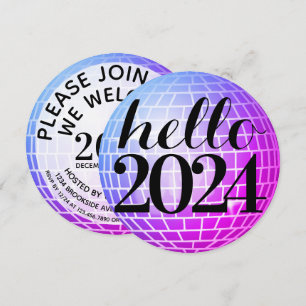 Invitation Boule Disco Bonjour Nouvel An
