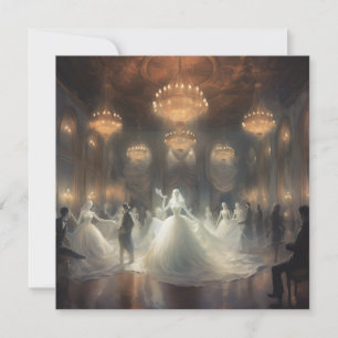 Invitation Boule mascarade Ghoost : Mascarade Ethérée