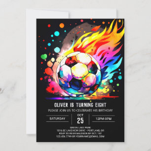 Invitation Boule mignonne Soccer imprimable Anniversaire